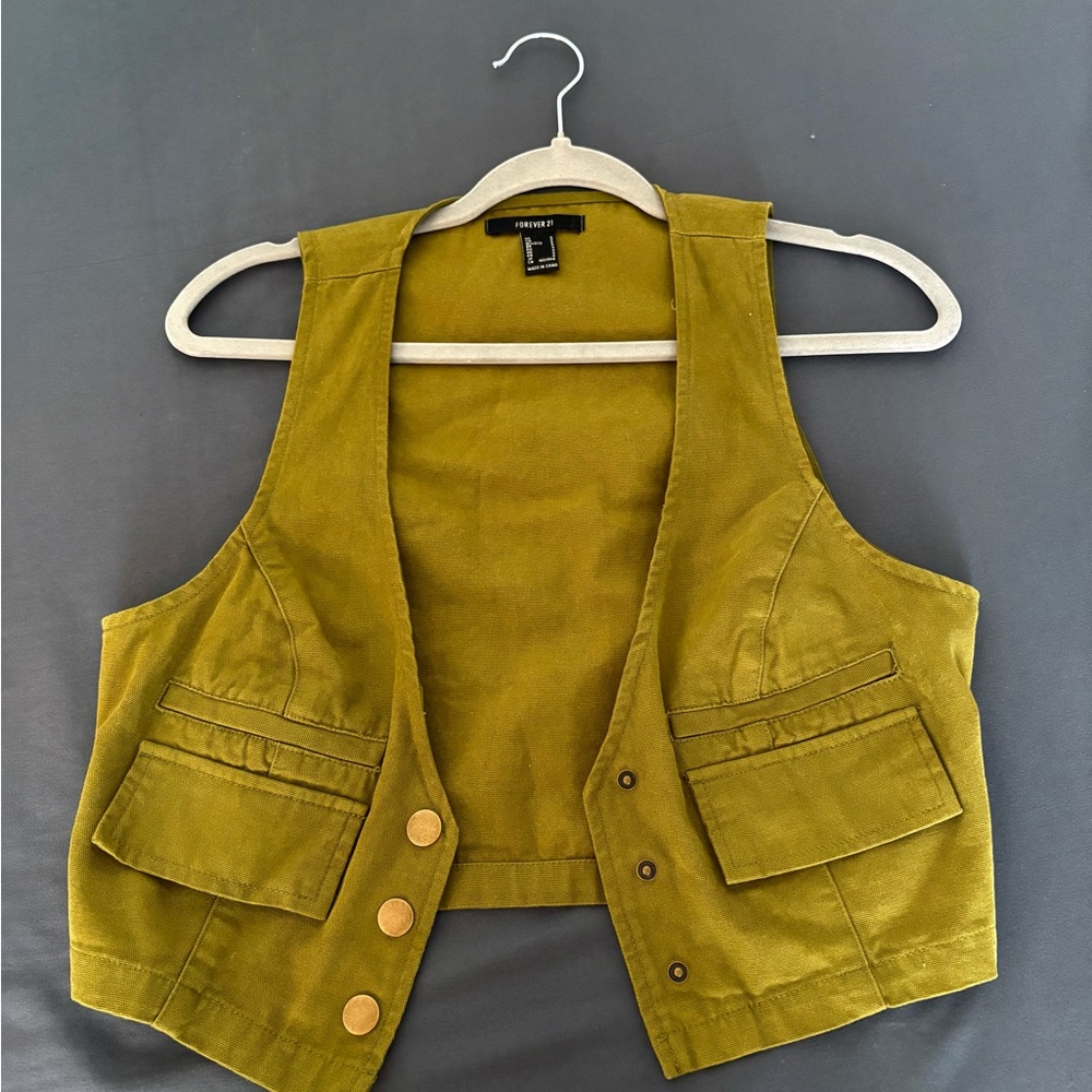 Forever 21 Khaki Green Vest